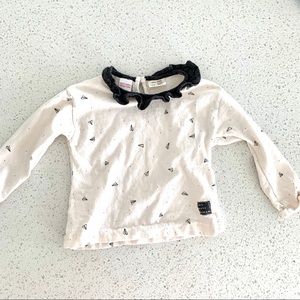 Zara girls long sleeve shirt